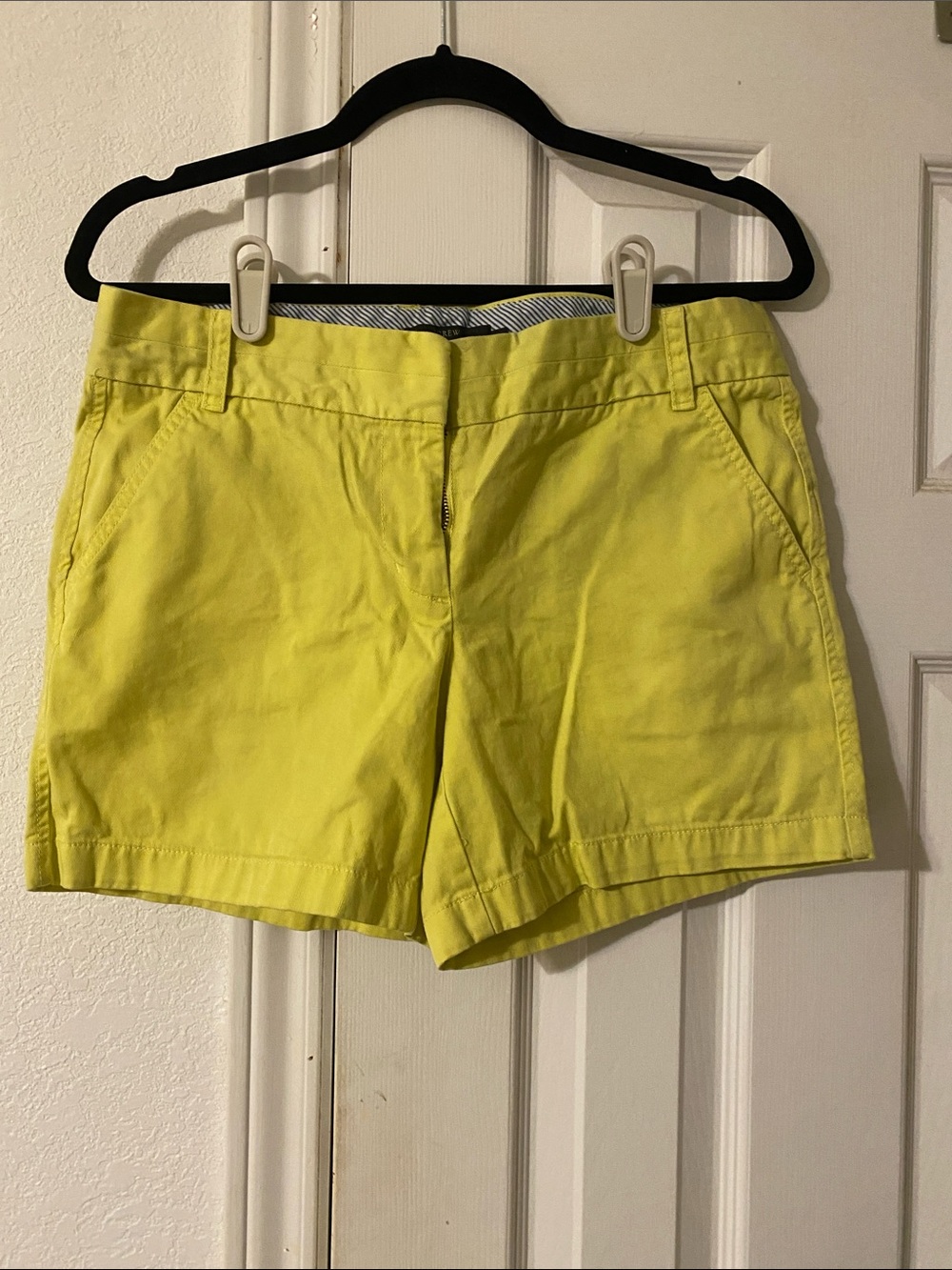 J. Crew Lemon Yellow Cotton Bermuda Shorts